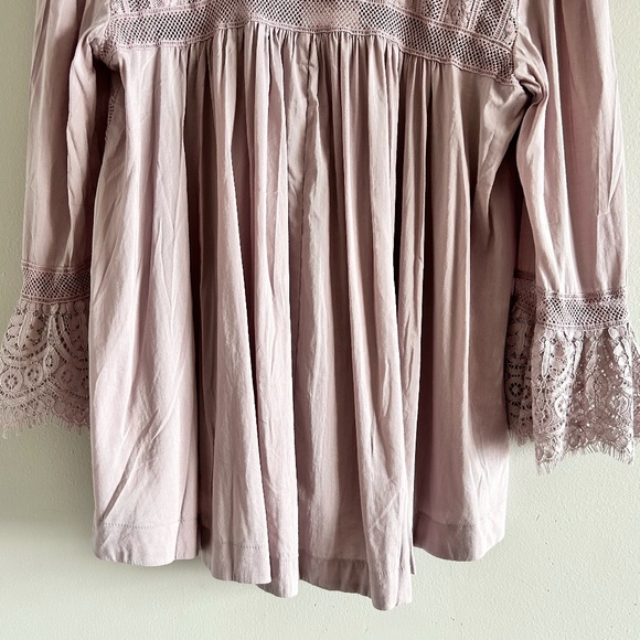Free People Esme Button-Down Blouse | Lavender Mauve | Size Small | New with Tag - Picture 14 of 16